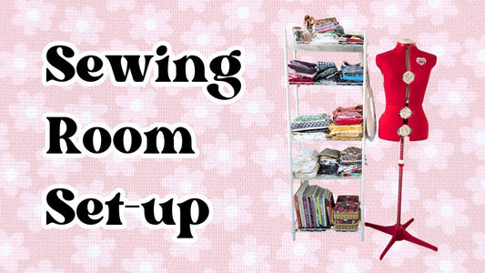 The sewing room is slowly taking shape 🧵✨