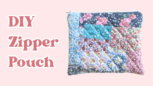 Sew a Patchwork Zipper Pouch With Me 🪡