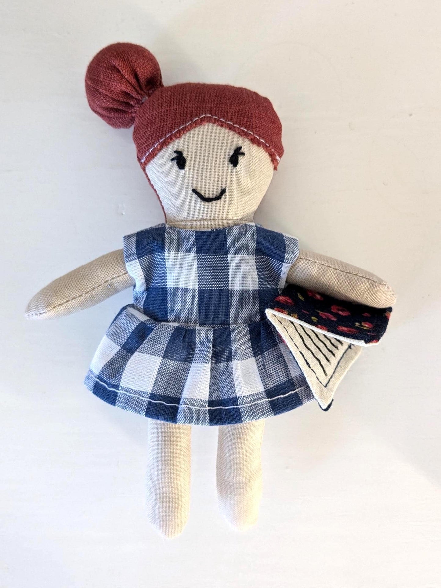 Fabric Dollhouse & Doll Sewing Pattern – Beginner PDF | DIY Scrap Fabric Project
