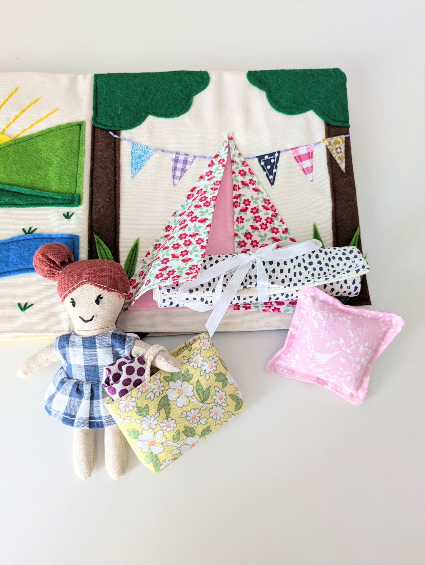 DIY Fabric Doll and Adventure Book Sewing Pattern: Beginner-Friendly (PDF Pattern)