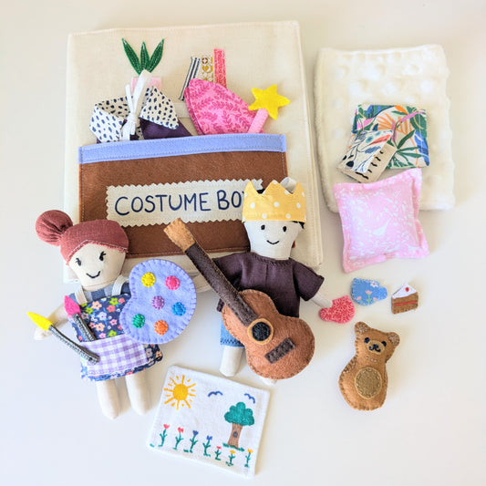 ⭐️ NEW ⭐️ 🧸 DIY Fabric Doll and Playtime Storybook Sewing Pattern: Beginner-Friendly (Digital)