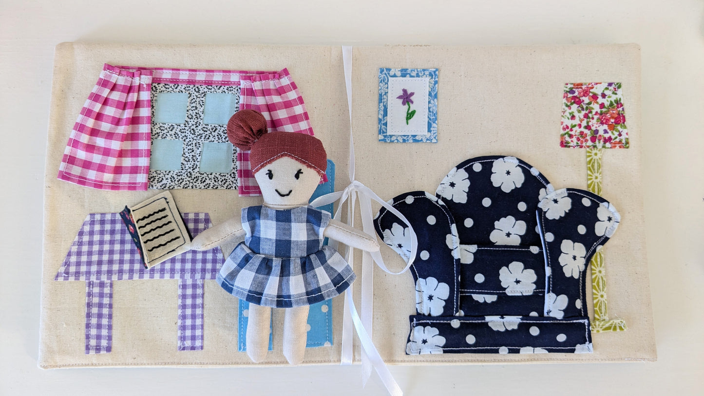 The Fabric Doll, Dollhouse and Adventure Book Sewing Pattern Bundle (PDF) | Beginner-Friendly | DIY Soft Toy