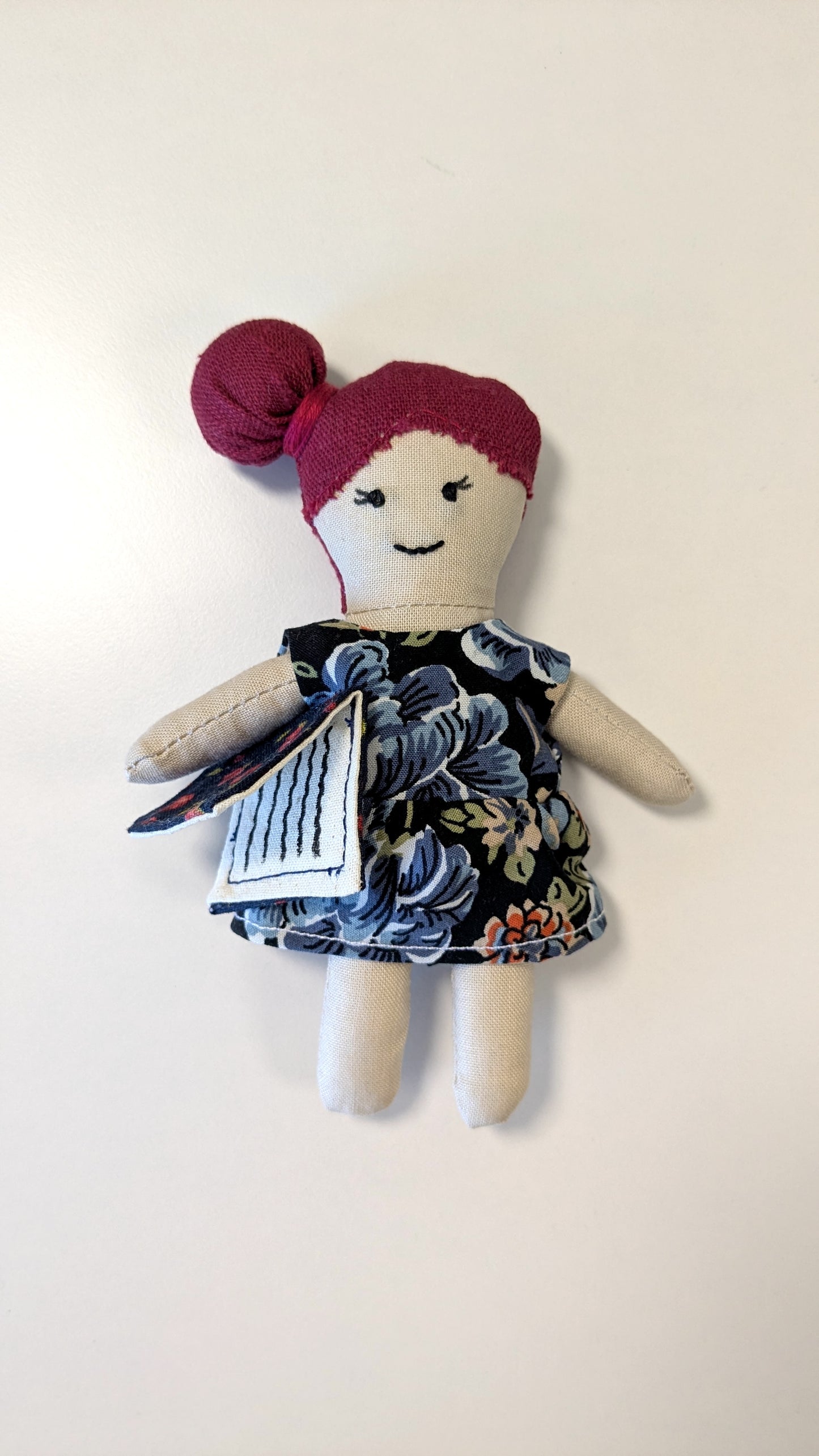 Handmade Fabric Dollhouse with Doll & Accessories: One-of-a-Kind Soft Toy