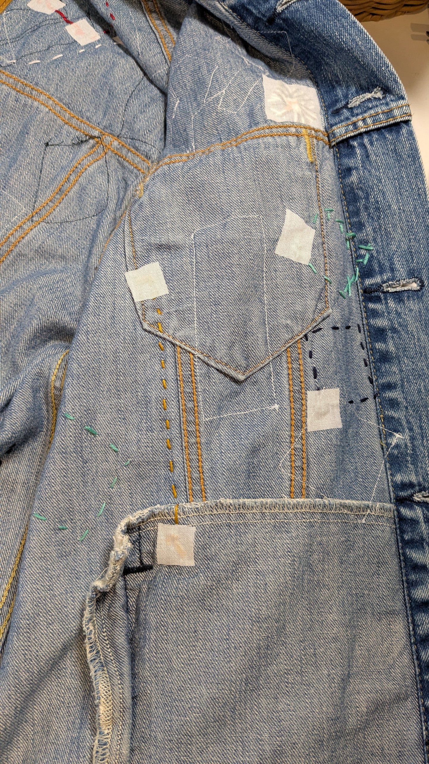 Handmade Bob Dylan Inspired Patchwork Jacket | One of a Kind | Men’s Large | Unisex Sizing | 80s Vintage Movie Inspired | Hand Embroidered