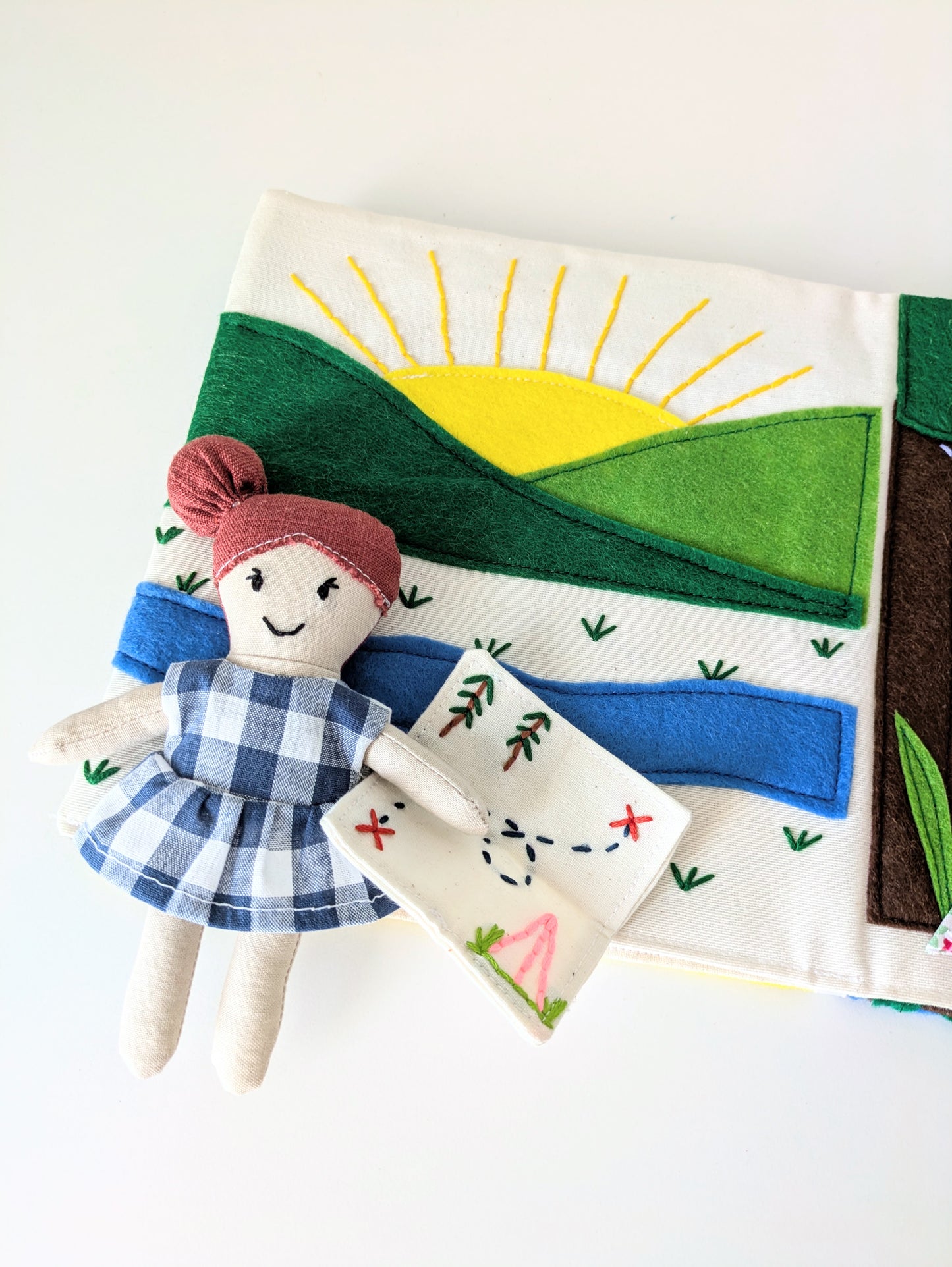 DIY Fabric Doll and Adventure Book Sewing Pattern: Beginner-Friendly (PDF Pattern)