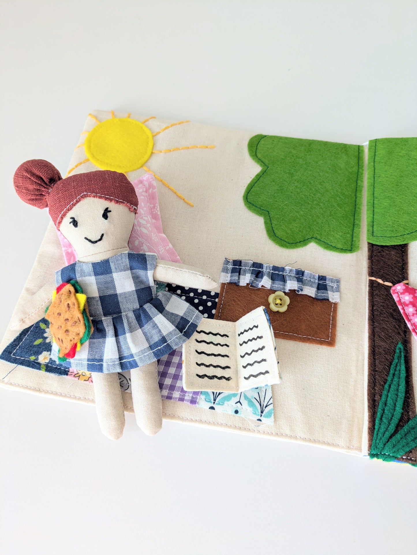 DIY Fabric Doll and Adventure Book Sewing Pattern: Beginner-Friendly (PDF Pattern)