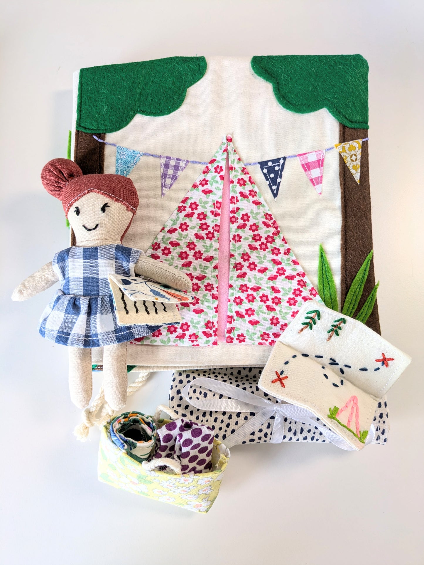 The Fabric Doll, Dollhouse and Adventure Book Sewing Pattern Bundle (PDF) | Beginner-Friendly | DIY Soft Toy