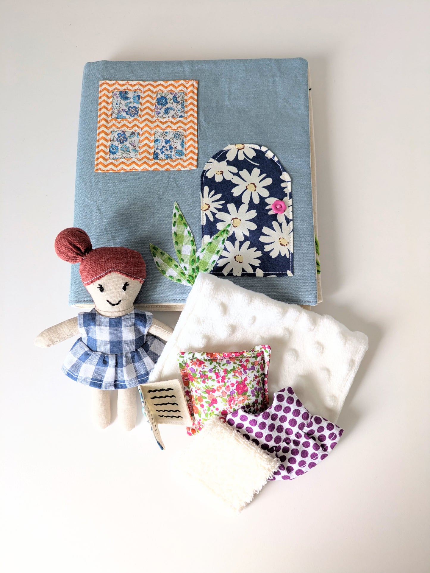 The Fabric Doll, Dollhouse and Adventure Book Sewing Pattern Bundle (PDF) | Beginner-Friendly | DIY Soft Toy