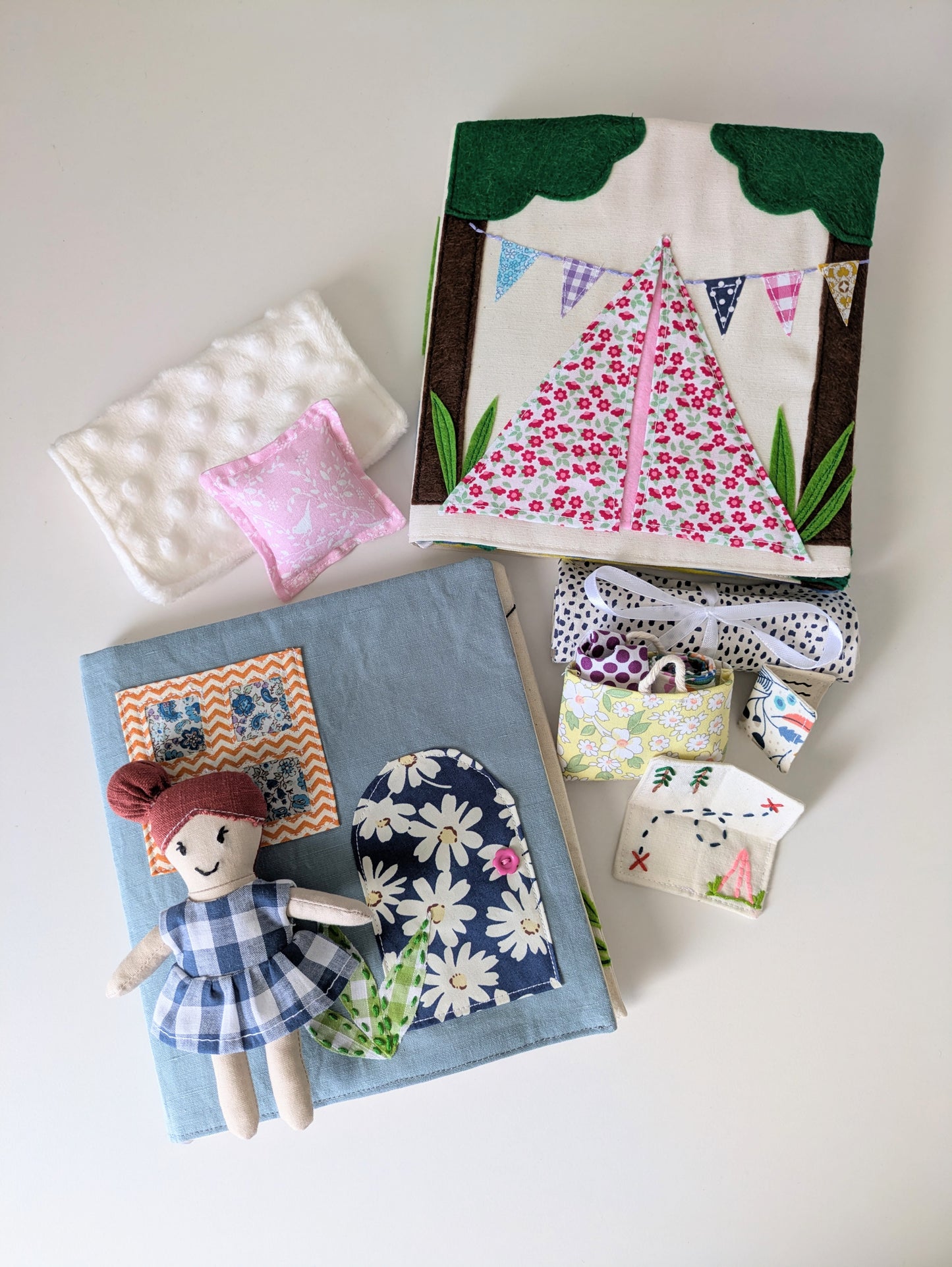 The Fabric Doll, Dollhouse and Adventure Book Sewing Pattern Bundle (PDF) | Beginner-Friendly | DIY Soft Toy
