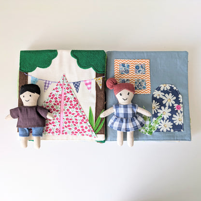 🧵 The Fabric Doll, Dollhouse and Adventure Book Sewing Pattern Bundle (PDF) | Beginner-Friendly | DIY Soft Toy