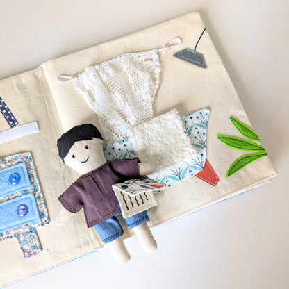 🏠 Fabric Doll & Dollhouse PDF Sewing Pattern – Beginner-Friendly (Digital)
