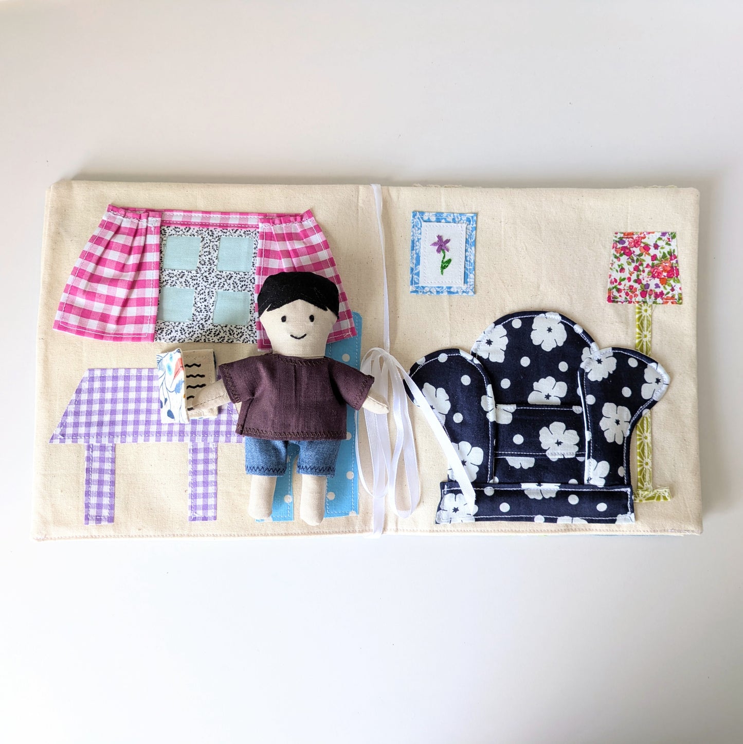 🏠 Fabric Doll & Dollhouse PDF Sewing Pattern – Beginner-Friendly (Digital)