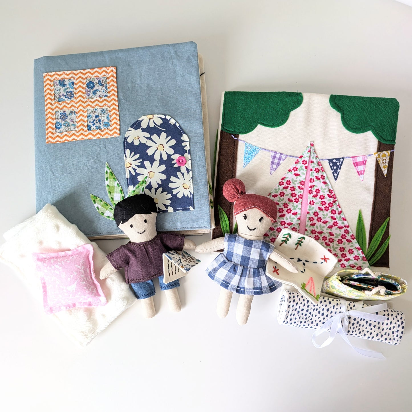 🧵 The Fabric Doll, Dollhouse and Adventure Book Sewing Pattern Bundle (PDF) | Beginner-Friendly | DIY Soft Toy