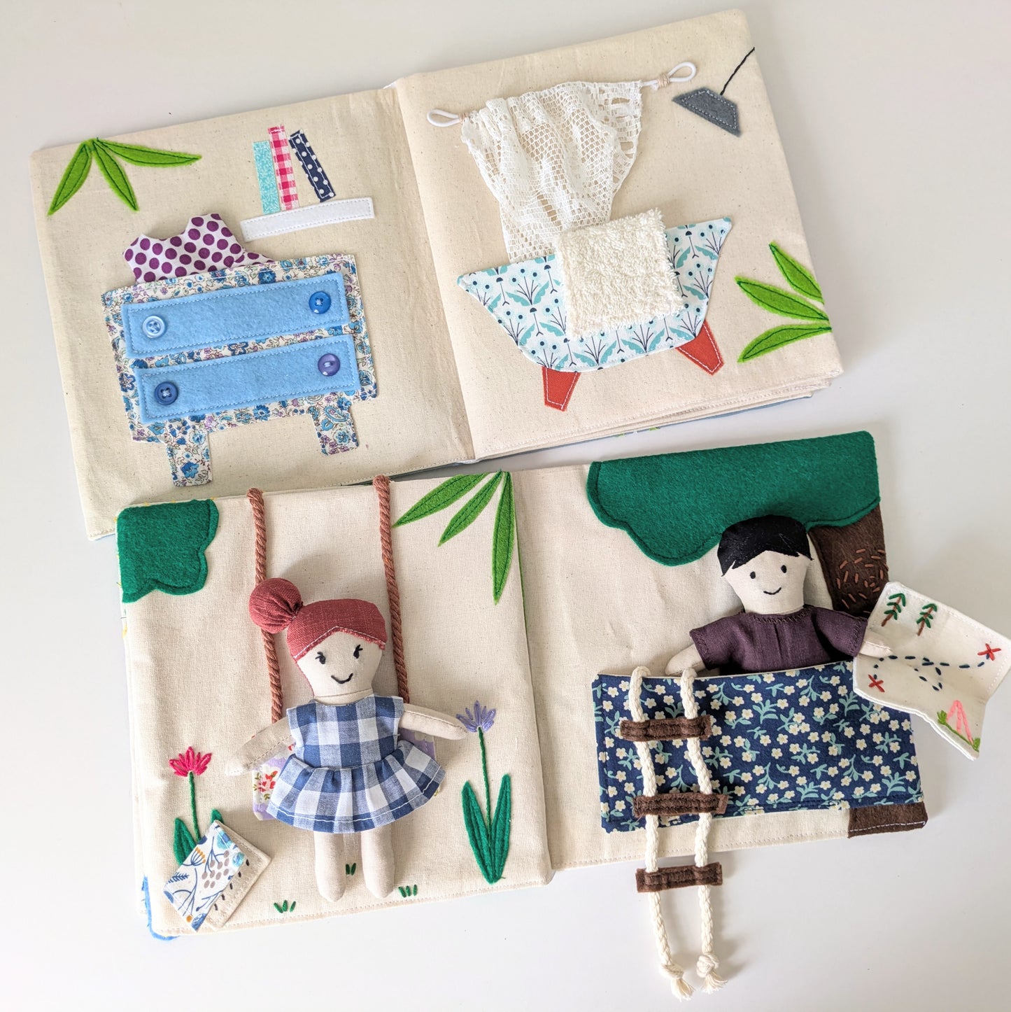 🧵 The Fabric Doll, Dollhouse and Adventure Book Sewing Pattern Bundle (PDF) | Beginner-Friendly | DIY Soft Toy