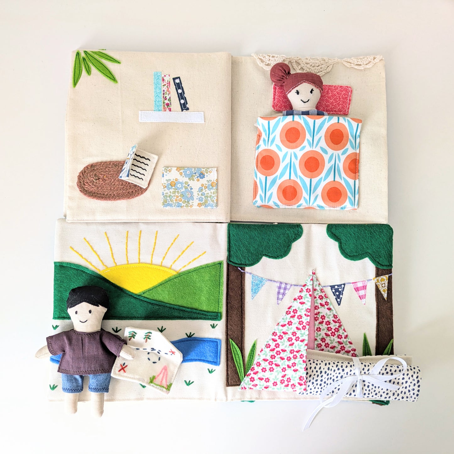 🧵 The Fabric Doll, Dollhouse and Adventure Book Sewing Pattern Bundle (PDF) | Beginner-Friendly | DIY Soft Toy