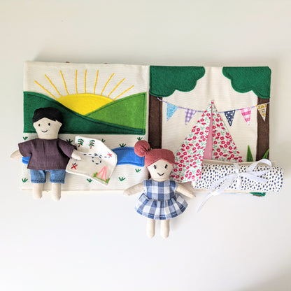 ⛺️ DIY Fabric Doll and Adventure Book Sewing Pattern: Beginner-Friendly (PDF Pattern)