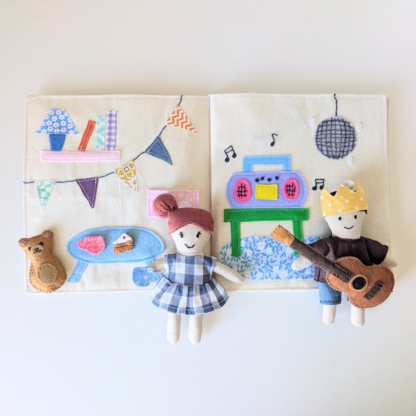 ⭐️ NEW ⭐️ 🧸 DIY Fabric Doll and Playtime Storybook Sewing Pattern: Beginner-Friendly (Digital)
