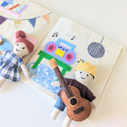 ⭐️ NEW ⭐️ 🧸 DIY Fabric Doll and Playtime Storybook Sewing Pattern: Beginner-Friendly (Digital)
