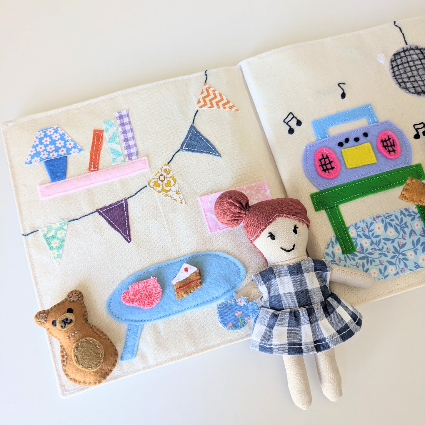 ⭐️ NEW ⭐️ 🧸 DIY Fabric Doll and Playtime Storybook Sewing Pattern: Beginner-Friendly (Digital)