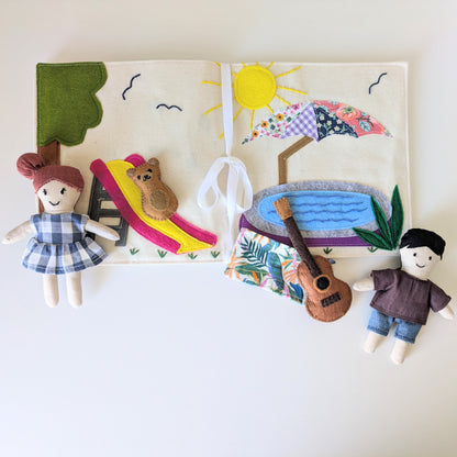 ⭐️ NEW ⭐️ 🧸 DIY Fabric Doll and Playtime Storybook Sewing Pattern: Beginner-Friendly (Digital)