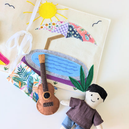 ⭐️ NEW ⭐️ 🧸 DIY Fabric Doll and Playtime Storybook Sewing Pattern: Beginner-Friendly (Digital)