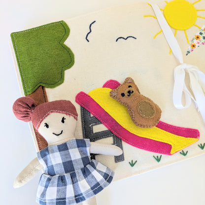 ⭐️ NEW ⭐️ 🧸 DIY Fabric Doll and Playtime Storybook Sewing Pattern: Beginner-Friendly (Digital)