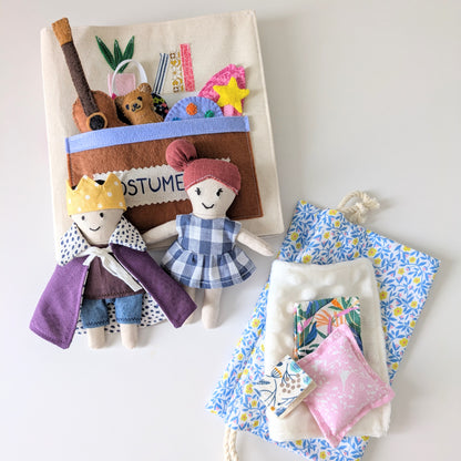 ⭐️ NEW ⭐️ 🧸 DIY Fabric Doll and Playtime Storybook Sewing Pattern: Beginner-Friendly (Digital)