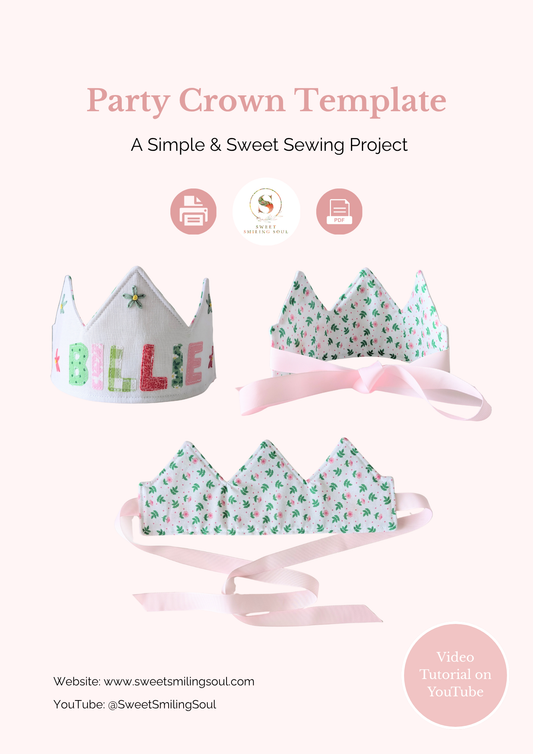 DIY Fabric Party Crown – Free PDF Pattern
