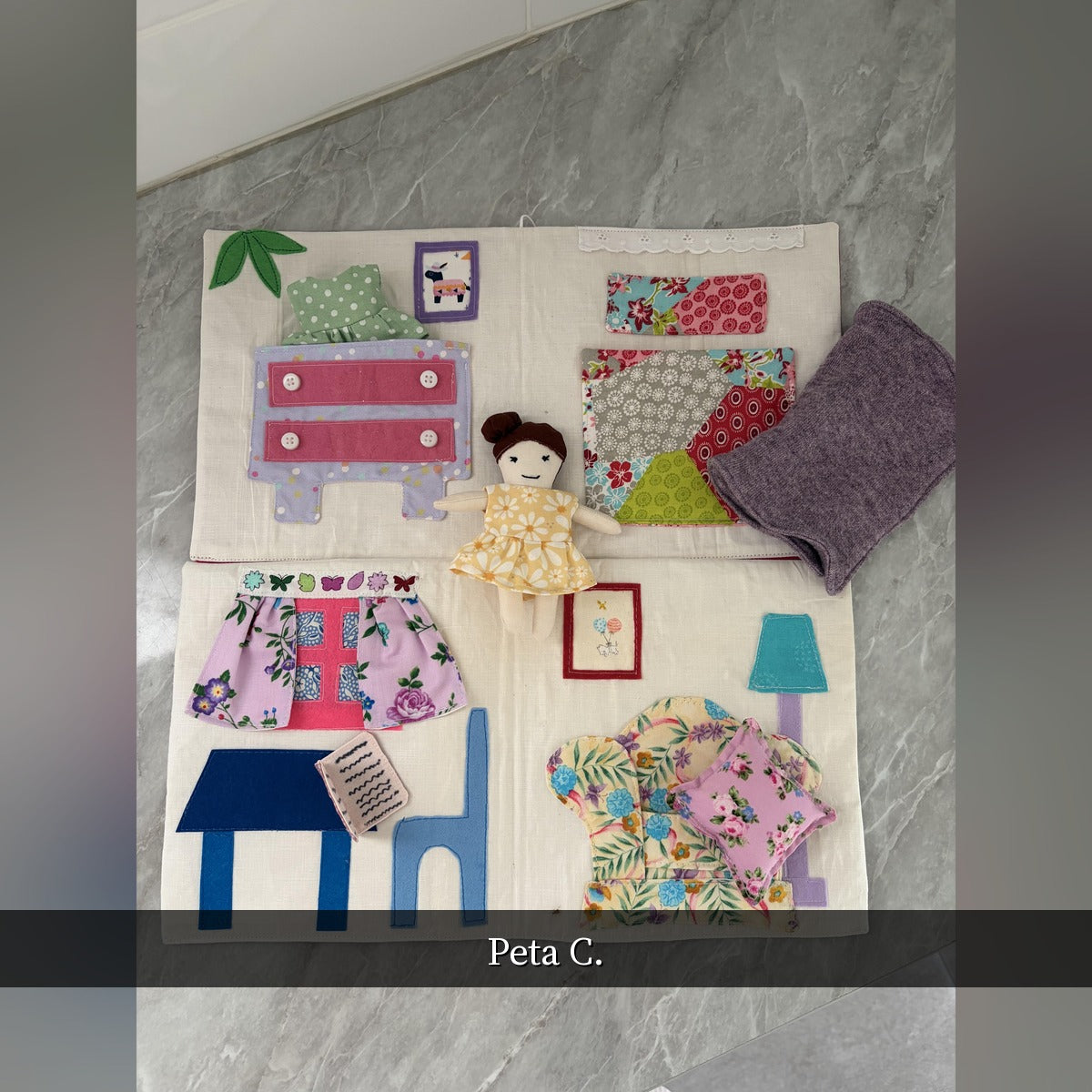 🧵 The Fabric Doll, Dollhouse and Adventure Book PDF Sewing Pattern Bundle (Digital) | Beginner-Friendly | DIY Soft Toy