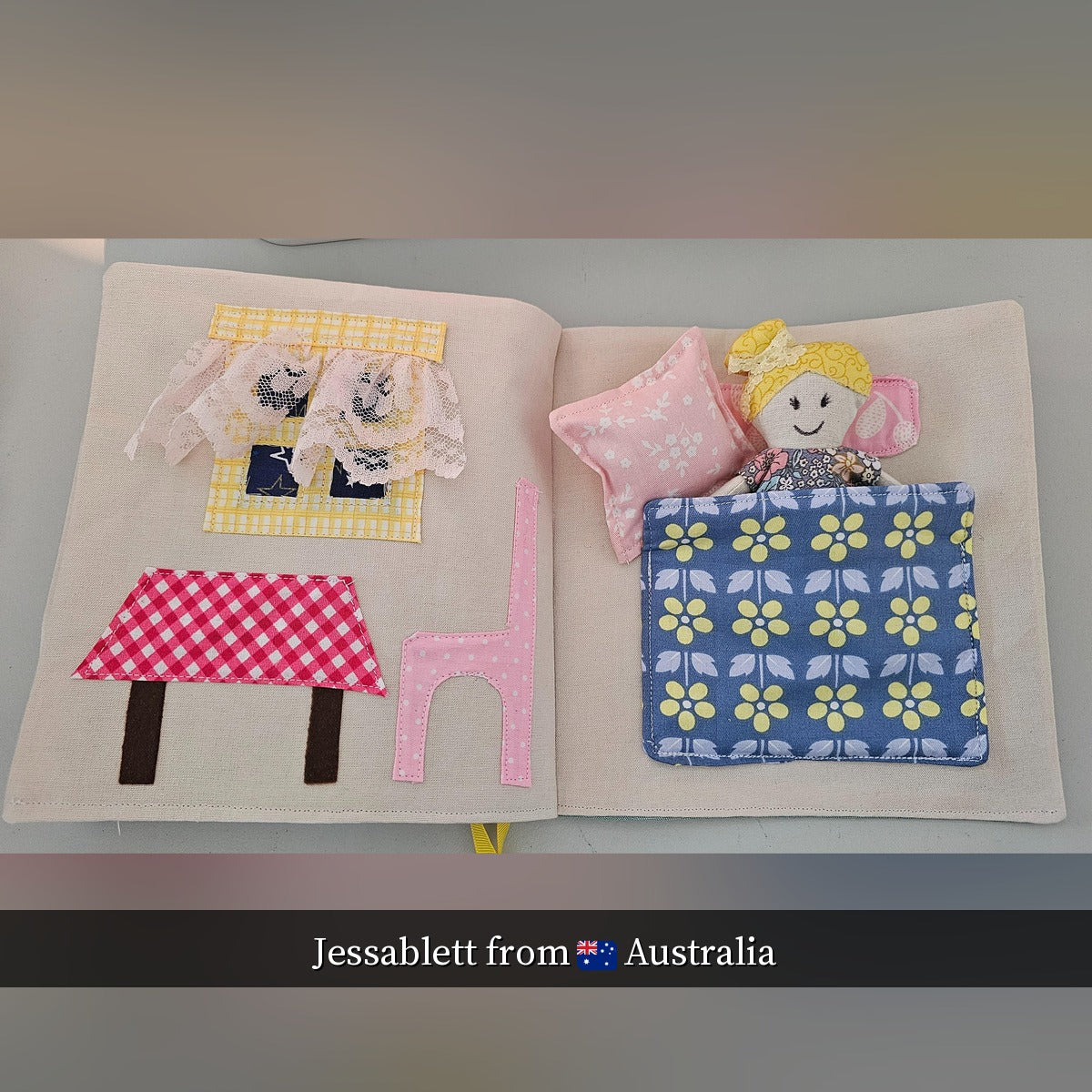 🏠 Fabric Doll & Dollhouse PDF Sewing Pattern – Beginner-Friendly (Digital)