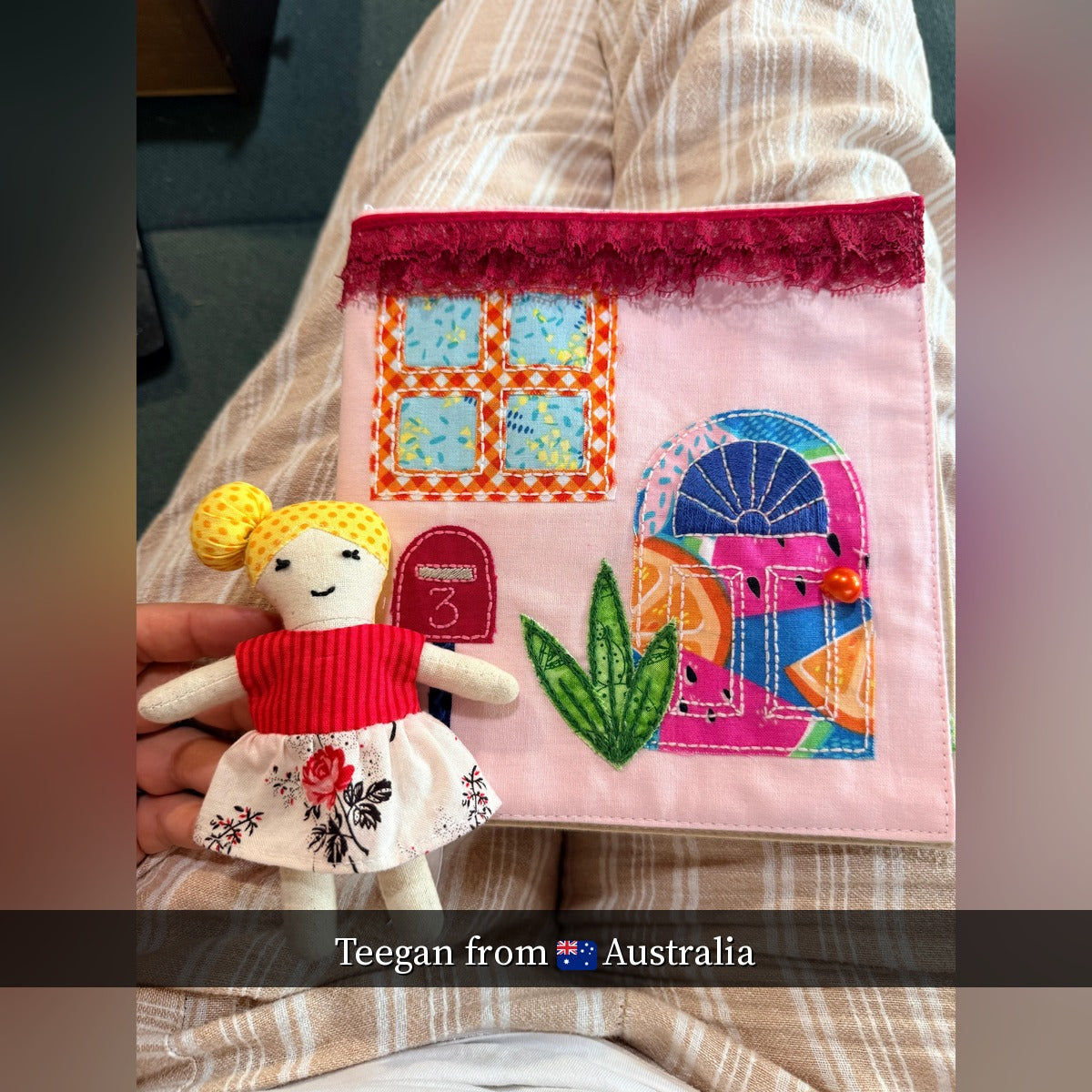 🏠 Fabric Doll & Dollhouse PDF Sewing Pattern – Beginner-Friendly (Digital)