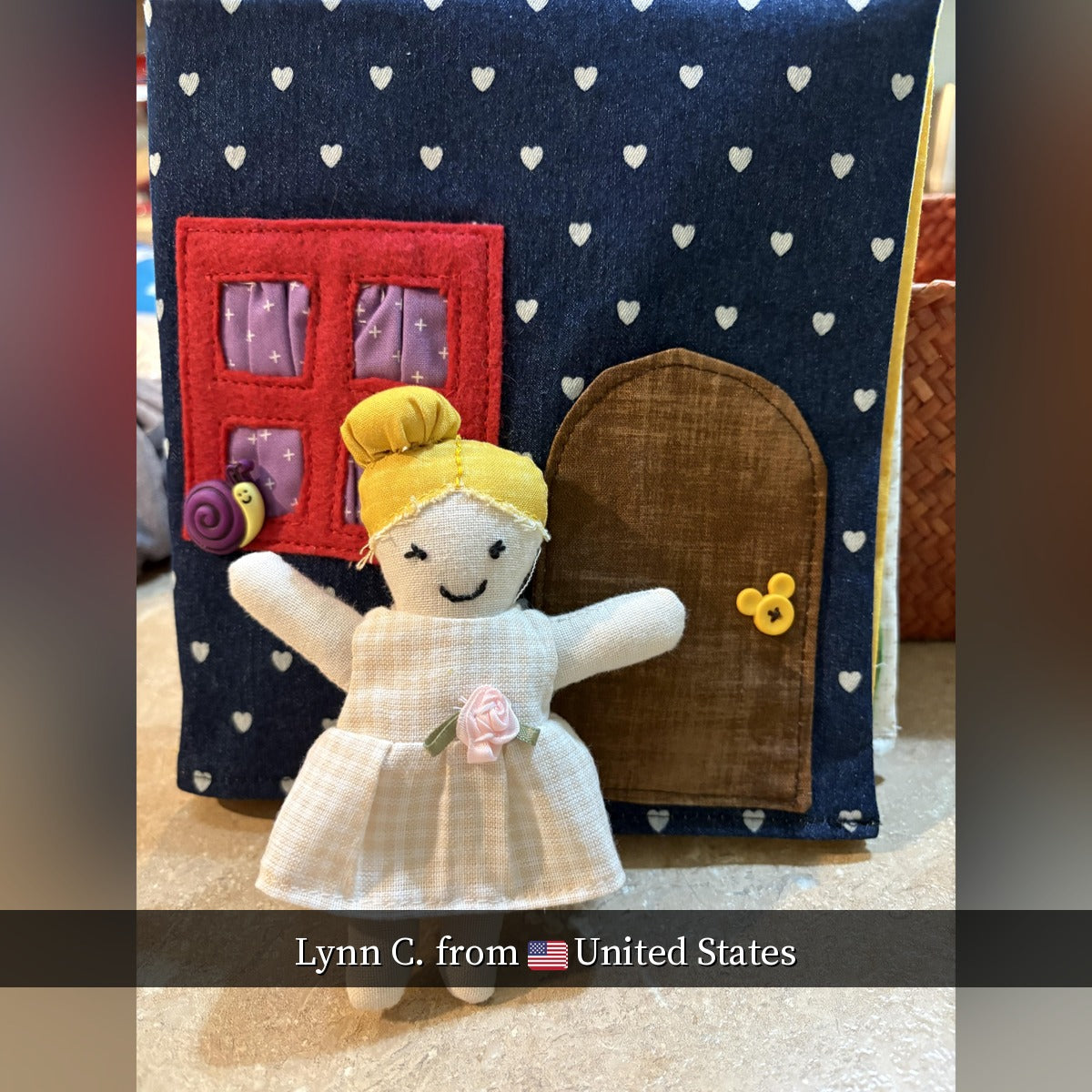 🏠 Fabric Doll & Dollhouse PDF Sewing Pattern – Beginner-Friendly (Digital)