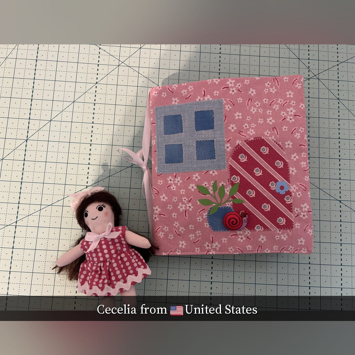 🏠 Fabric Doll & Dollhouse PDF Sewing Pattern – Beginner-Friendly (Digital)