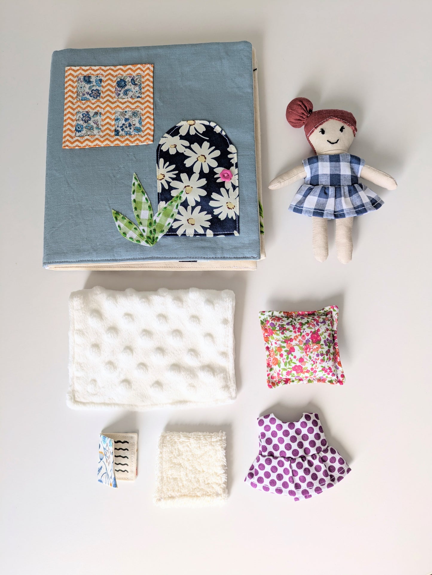 The Fabric Doll, Dollhouse and Adventure Book Sewing Pattern Bundle (PDF) | Beginner-Friendly | DIY Soft Toy